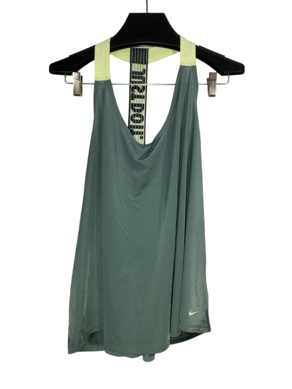 Nike Elevate Elastika Tank Top Women's 3X Teal Green Racerback Mesh JDI Gym